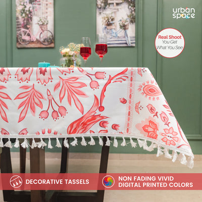 Sicilia : Anti Skid & Water resistant Linen textured Premium table cover for dining table - Rhythm