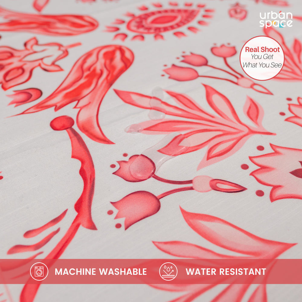 Sicilia : Anti Skid & Water resistant Linen textured Premium table cover for dining table - Rhythm