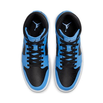 Air Jordan 1 Mid Unc Blue Black