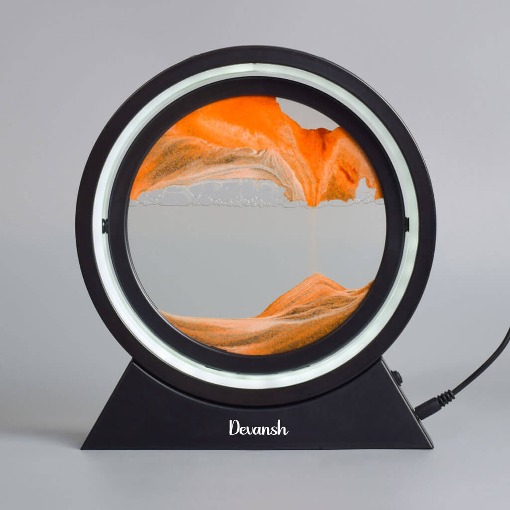 Rotating Sandscape Decorative Lamp
