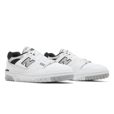 New Balance 550 White Concrete Black