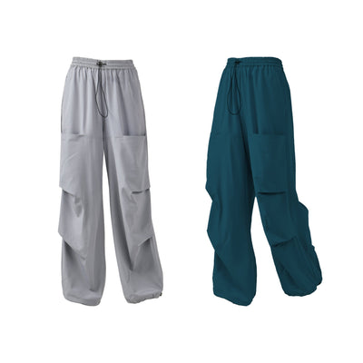 Air parachute pant Combo-Grey & Blue