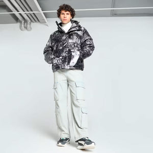 PUMA | X KIDSUPER ALL OVER PRINT PUFFER { BLACK