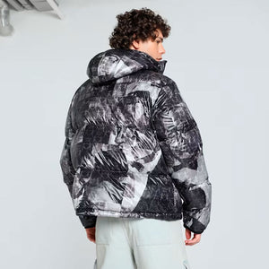 PUMA | X KIDSUPER ALL OVER PRINT PUFFER { BLACK