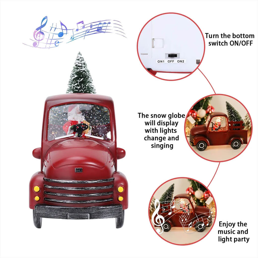 Santa Musical Truck With Lamp