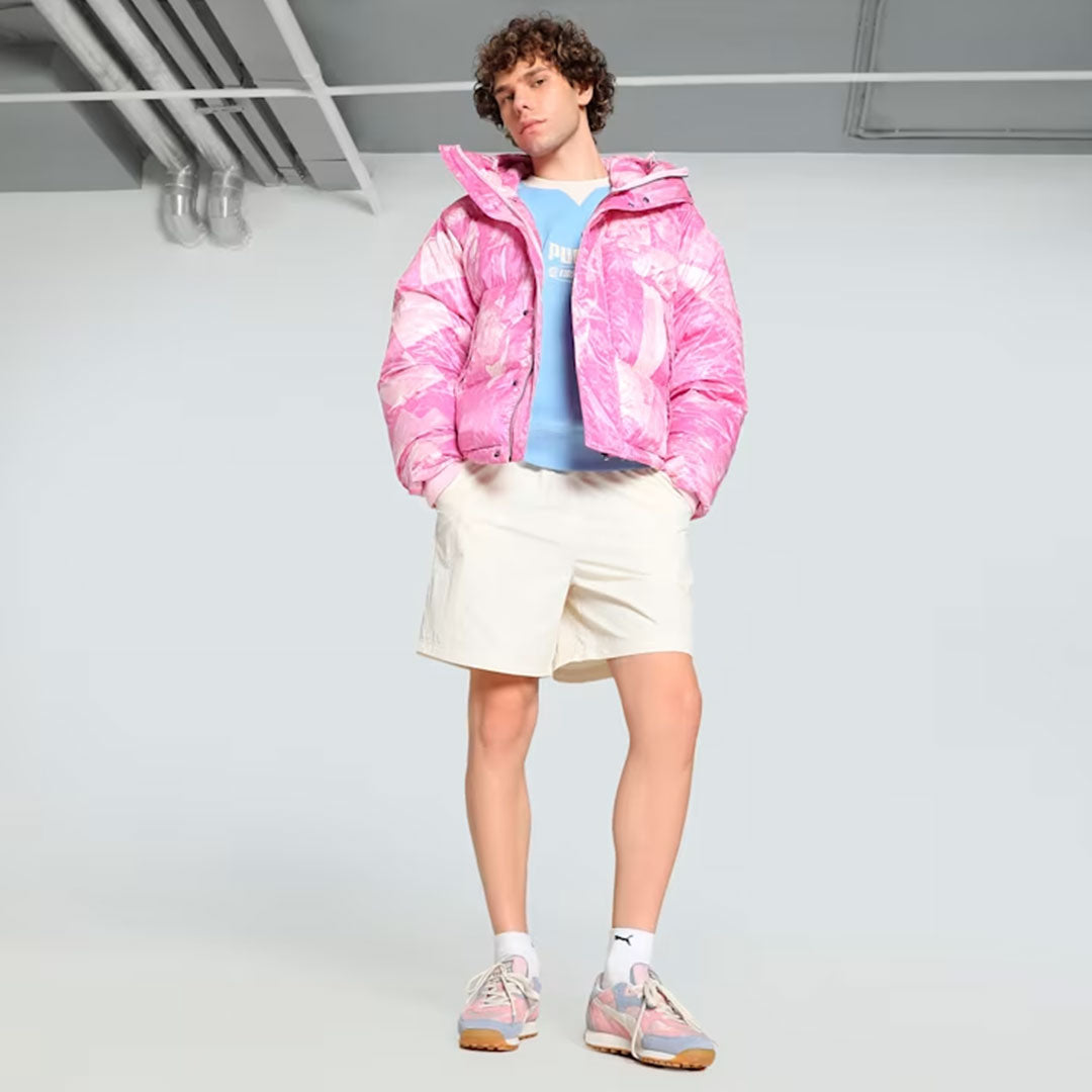 PUMA | X KIDSUPER ALL OVER PRINT PUFFER { PEARL PINK