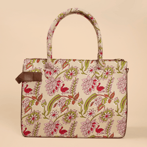 Sunlit Sands Handblock Shoulder Bag
