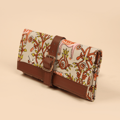 Pastel Petals Handblock Wallet