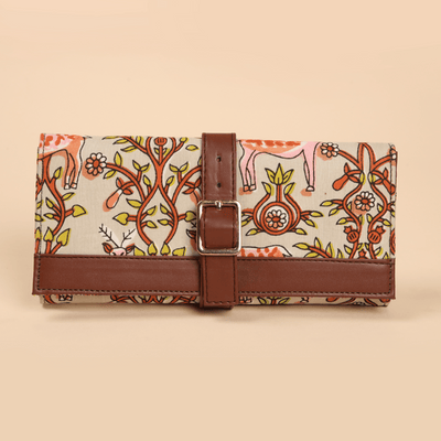 Pastel Petals Handblock Wallet