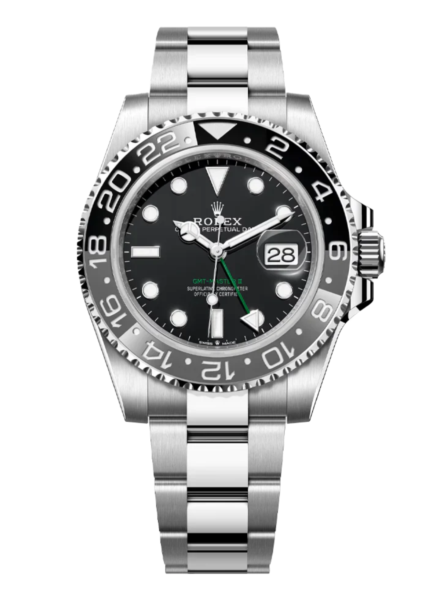 Rolex GMT Master II 126710GRNR Bruce Wayne on Oyster Bracelet