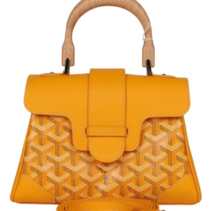 Goyard Saigon Souple Mini Bag Yellow Goyardine Palladium Hardware