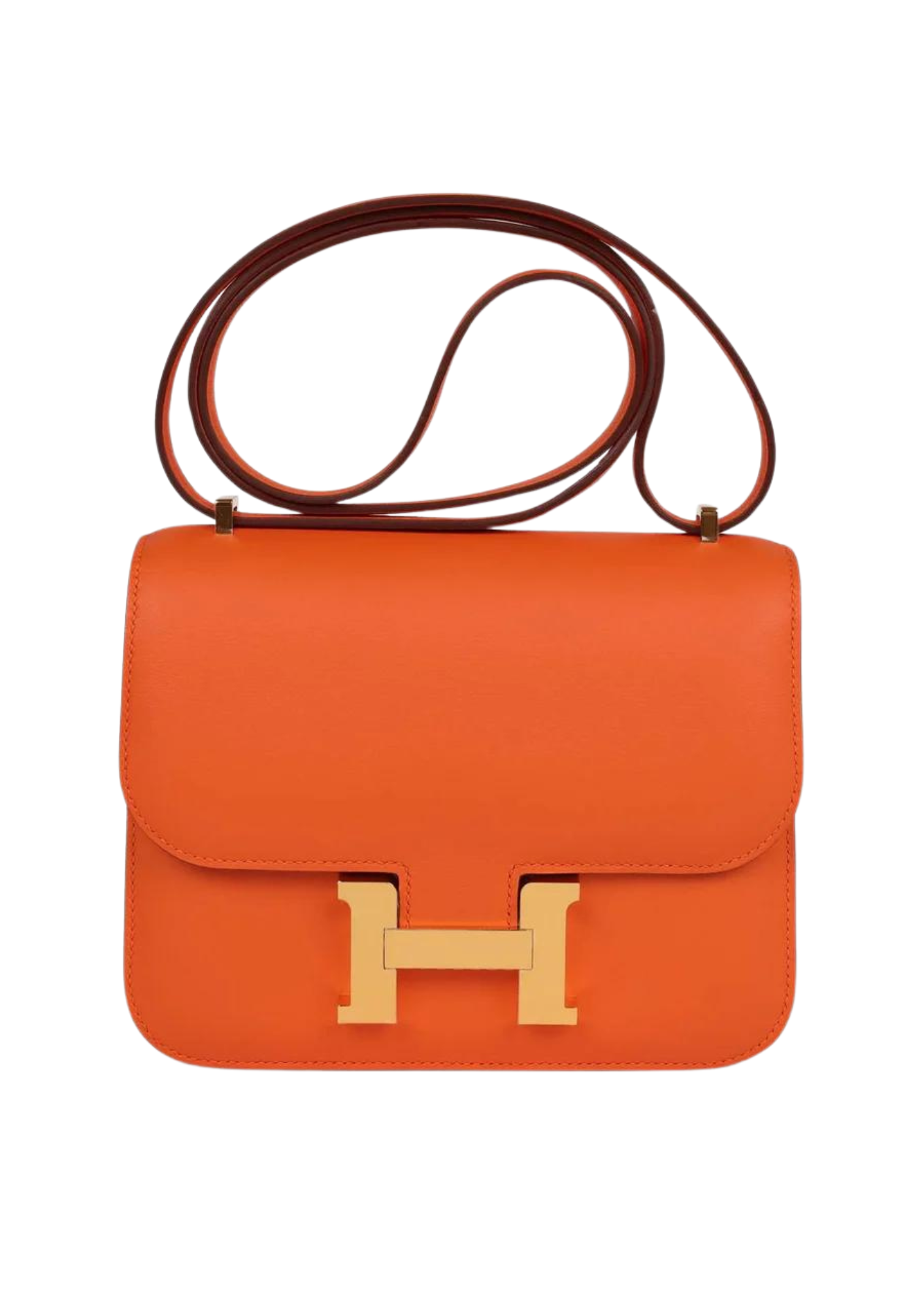 Hermès Constance 18 Orange Swift Gold Hardware