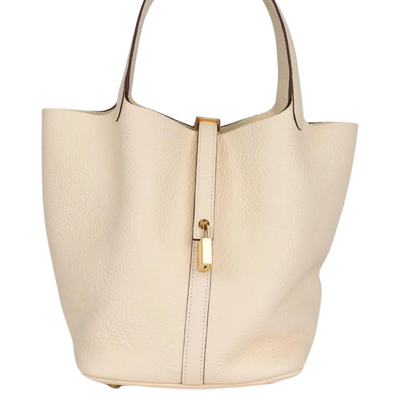 Hermès Picotin Lock 22 Nata Clemence Gold Hardware