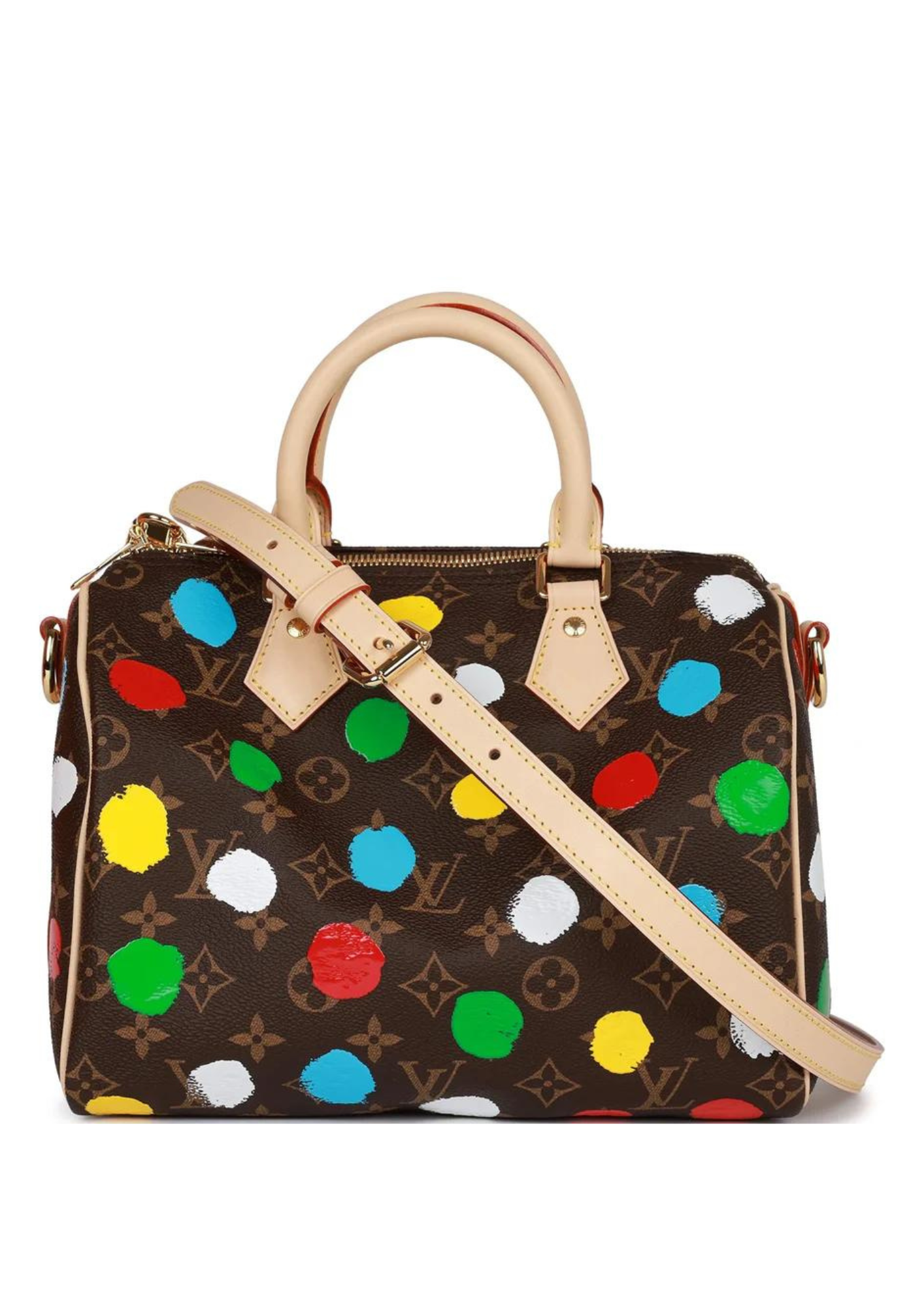 Louis Vuitton x Yayoi Kusama Monogram Speedy Bandouliere 25