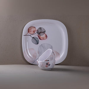 Terraware Sara Square Dinner Set | Set of 24 Pcs