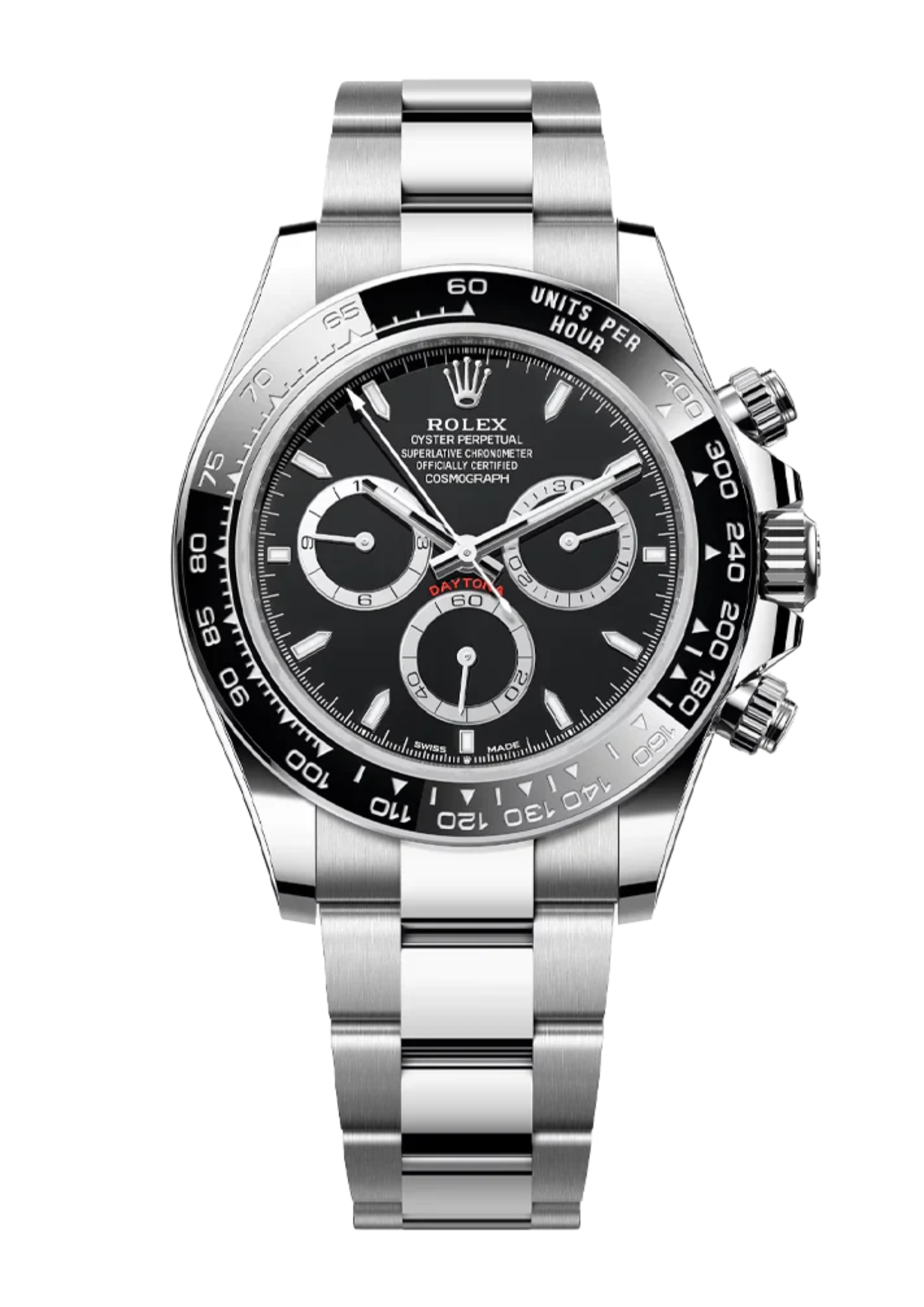 Rolex Cosmograph Daytona Steel Black Dial 126500LN