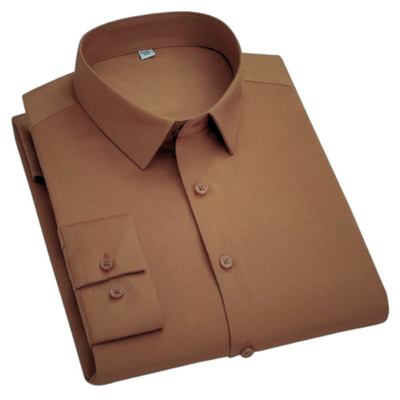 Frankshop Casual Pure Cotton Dusty Brown Shirt for Man