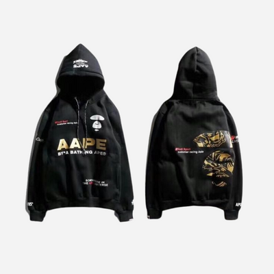 Aape Audi R8 Black Hoodie