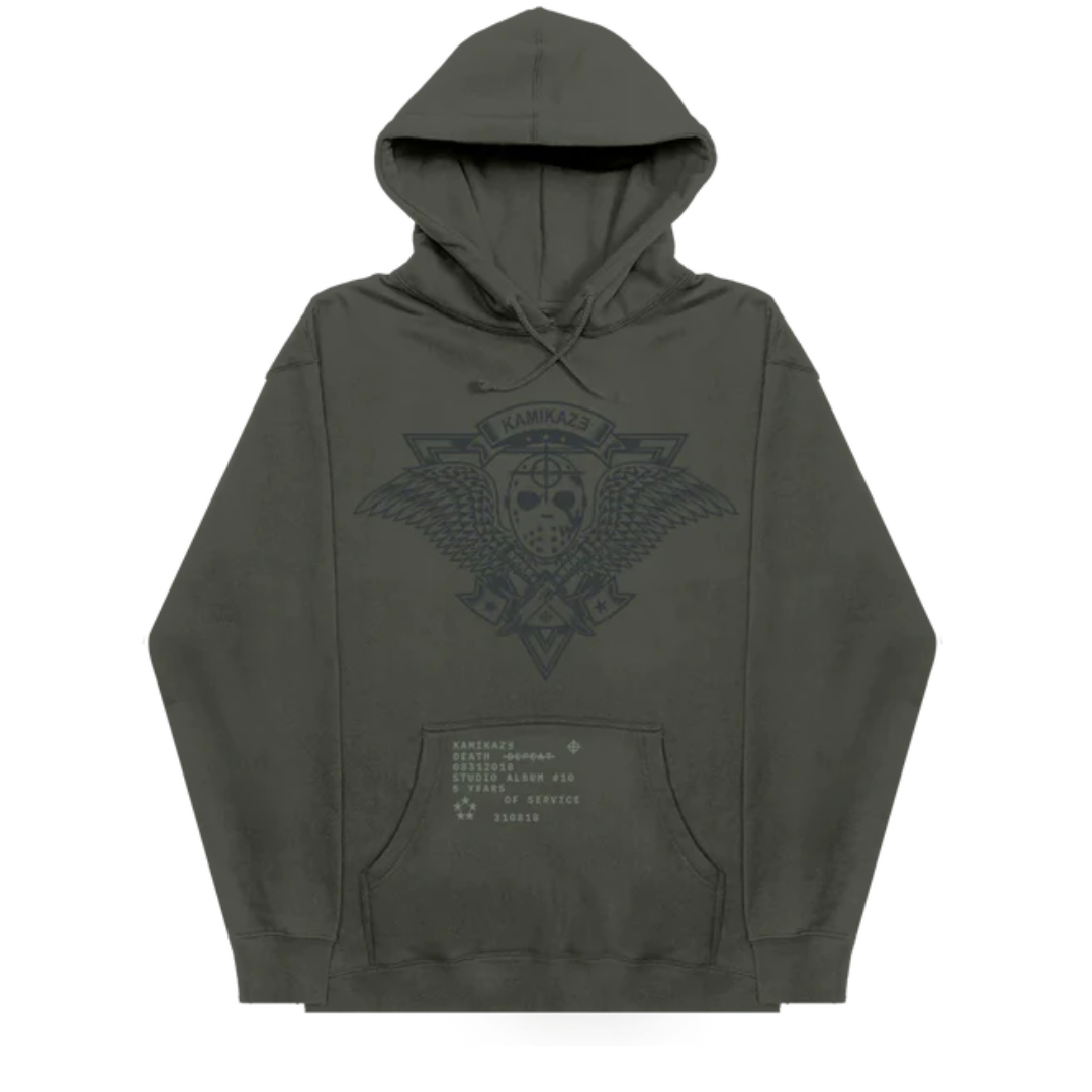 Eminem Kamikaze Crest Hoodie (Green)