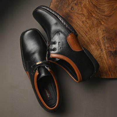Egoss Casual Derby Lace Up Leather Shoes For Men