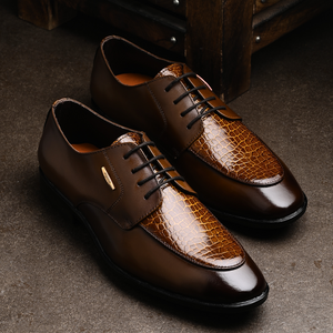 Egoss Platinum Lace-Up Shoes For Men