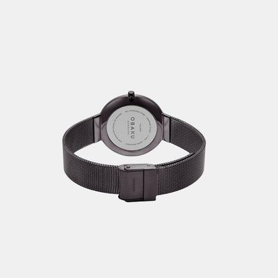 Harmony Men Quartz Black Dial Analog Stainless Steel Watch V133XTJMJ