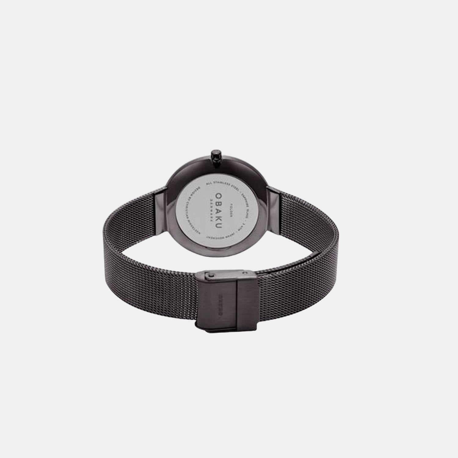 Harmony Men Quartz Black Dial Analog Stainless Steel Watch V133XTJMJ