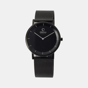 Banke Men Quartz Black Dial Analog Nylon Watch V143GBBMB