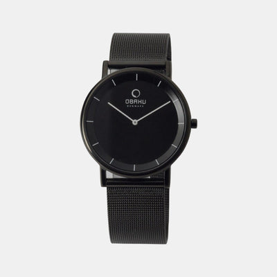 Banke Men Quartz Black Dial Analog Nylon Watch V143GBBMB