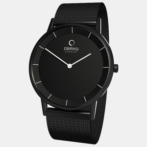Banke Men Quartz Black Dial Analog Nylon Watch V143GBBMB