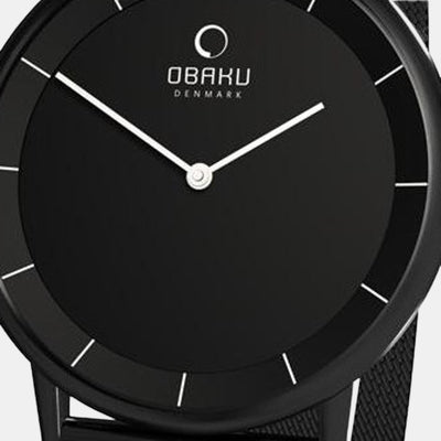 Banke Men Quartz Black Dial Analog Nylon Watch V143GBBMB