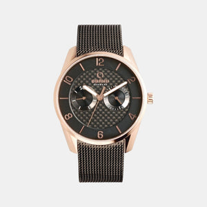 Flint Night Men Quartz Black Dial Analog Stainless Steel Watch V171GMVBMB