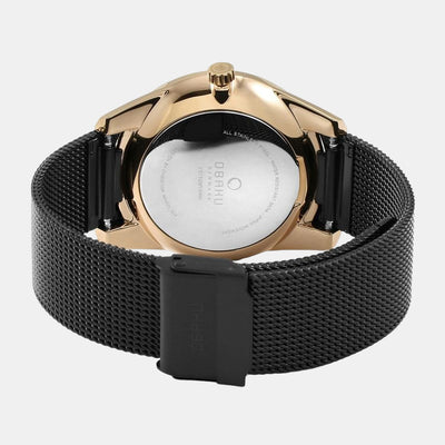 Flint Night Men Quartz Black Dial Analog Stainless Steel Watch V171GMVBMB