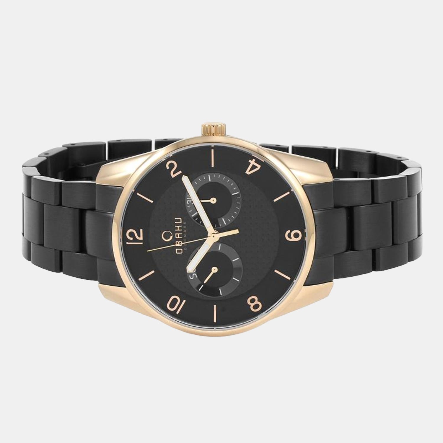 Flint Ink Men Quartz Brown Dial Analog Stainless Steel Watch V171GMVBSB
