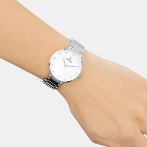 Glad Coral Women Quartz Mother Of Pearl Dial Analog Stainless Steel Watch V189LXCPSC