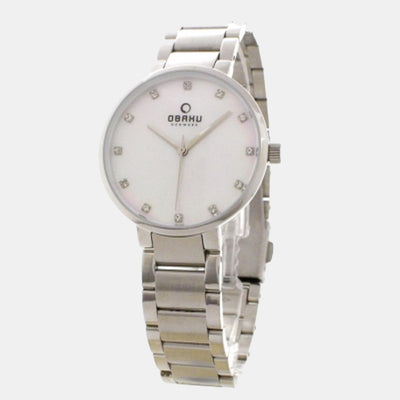 Glad Coral Women Quartz Mother Of Pearl Dial Analog Stainless Steel Watch V189LXCPSC