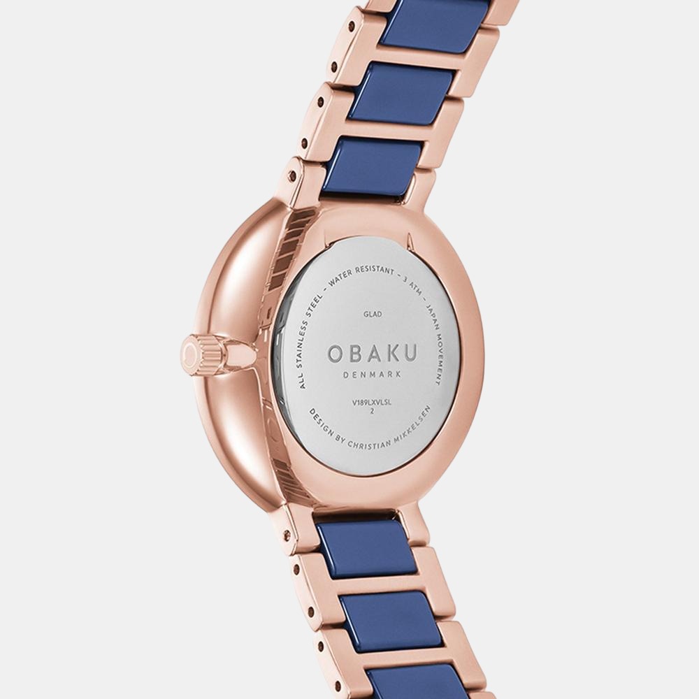 Glad Sunset Women Quartz Two Tone Dial Analog Stainless Steel Watch V189LXVLSL