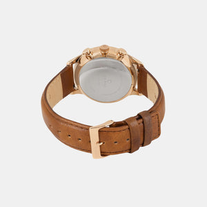 Gran-Amber Men Quartz Blue Dial Chronograph Leather Watch V196GUVLRN