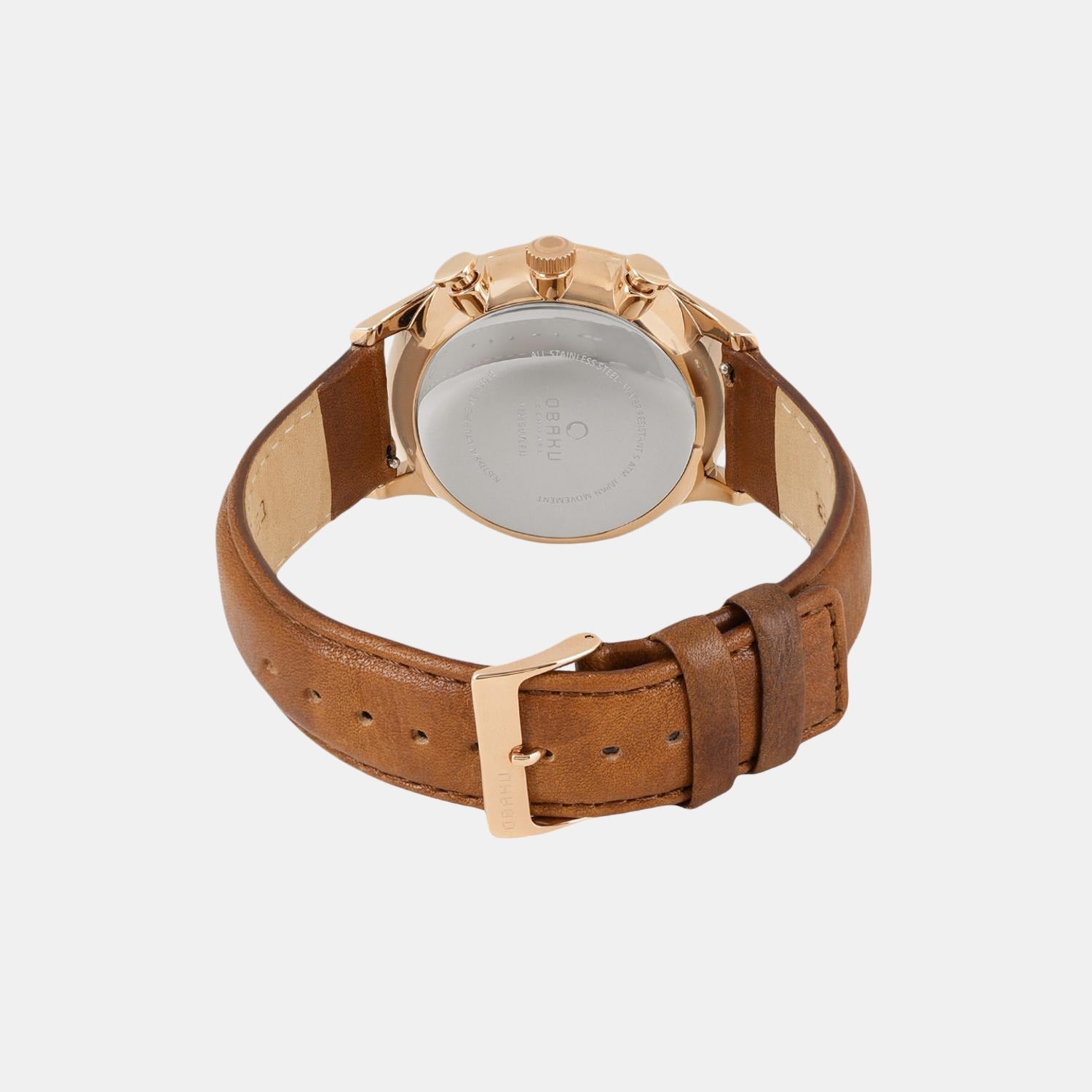 Gran-Amber Men Quartz Blue Dial Chronograph Leather Watch V196GUVLRN