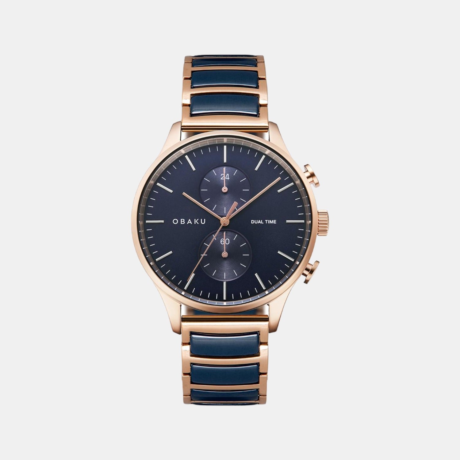 Gran Sunset Men Quartz Blue Dial Analog Stainless Steel Watch V196GUVLSL