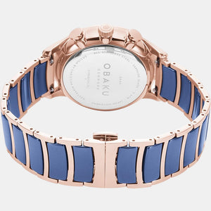 Gran Sunset Men Quartz Blue Dial Analog Stainless Steel Watch V196GUVLSL