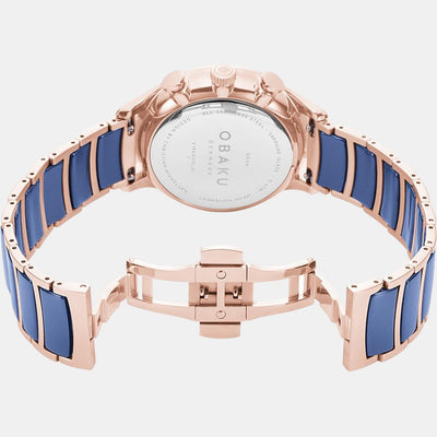 Gran Sunset Men Quartz Blue Dial Analog Stainless Steel Watch V196GUVLSL