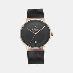 Hav Night Men Quartz Black Dial Analog Stainless Steel Watch V200GDVBMB