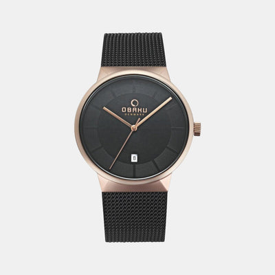 Hav Night Men Quartz Black Dial Analog Stainless Steel Watch V200GDVBMB