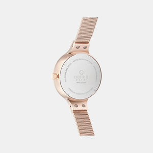 Eng Blush Women Quartz Grey Dial Analog Stainless Steel Watch V201LDVJMV