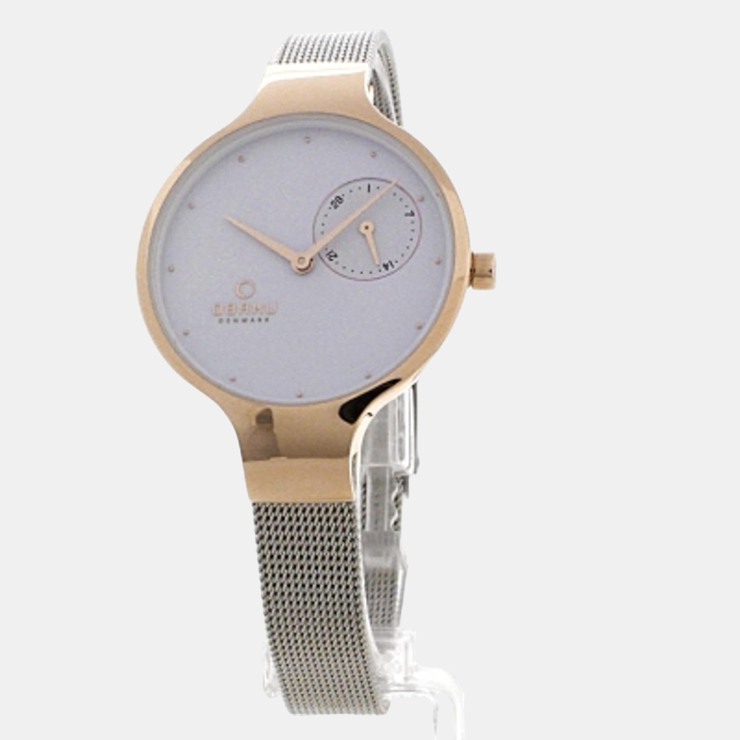 Eng Rose-Bi Women Quartz White Dial Analog Stainless Steel Watch V201LDVWMC