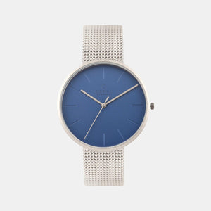 Hassel Cyan Men Quartz Blue Dial Analog Stainless Steel Watch V219GXCLMC
