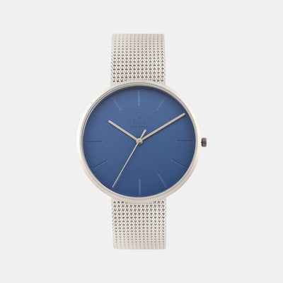 Hassel Cyan Men Quartz Blue Dial Analog Stainless Steel Watch V219GXCLMC