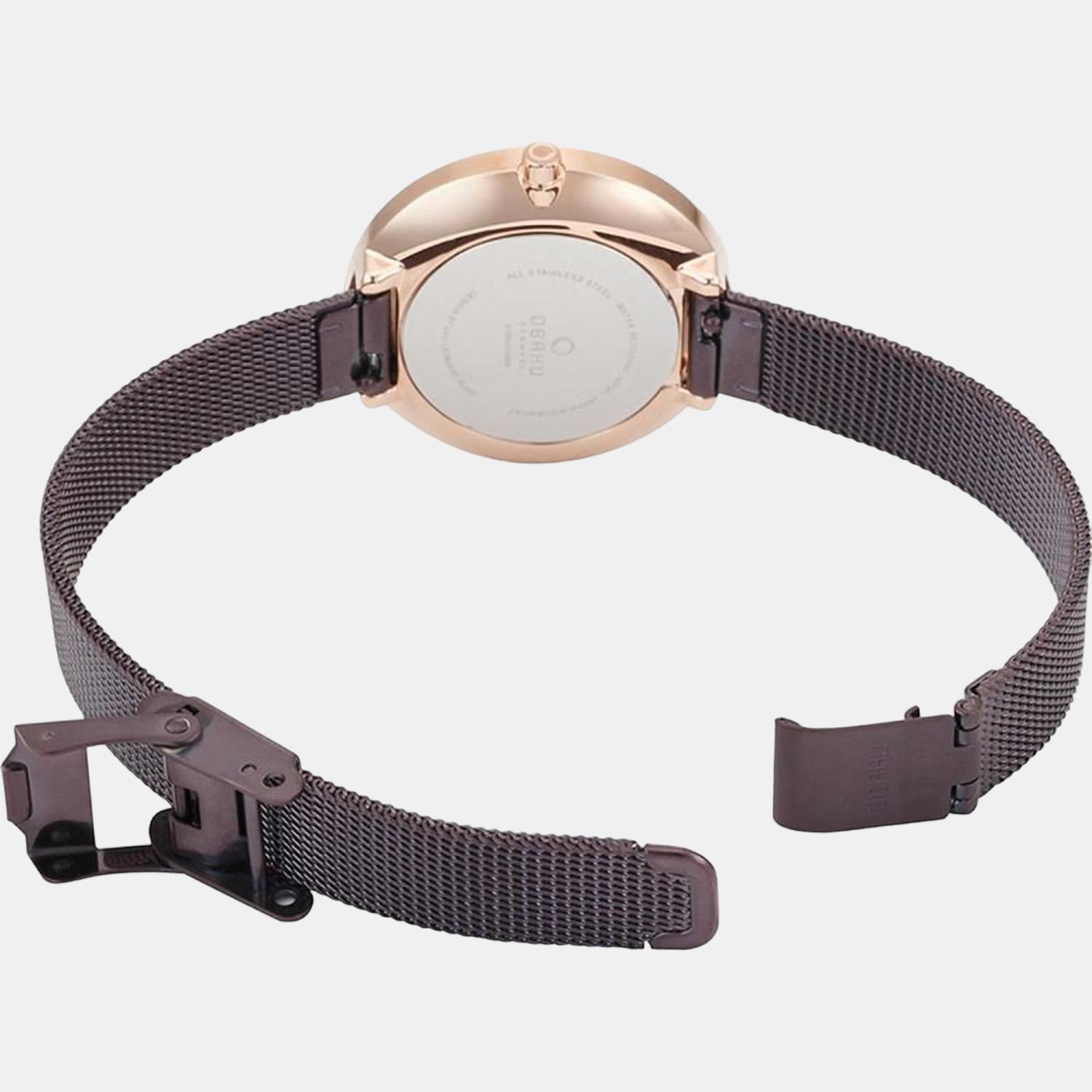 Hassel Lille Women Quartz Brown Dial Analog Stainless Steel Watch V219LXVNMN