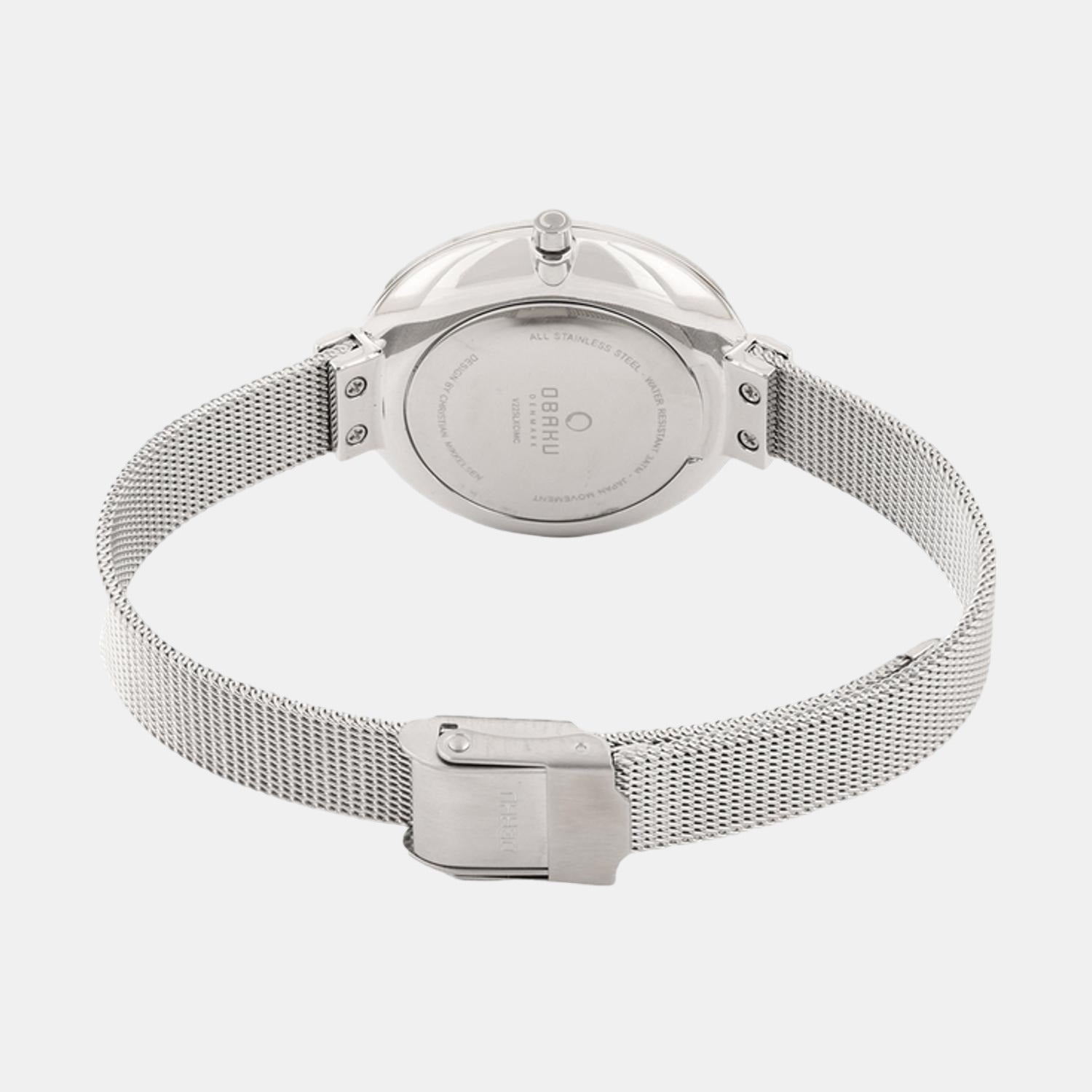 Blomme Women Quartz White Dial Analog Stainless Steel Watch V225LXCIMC